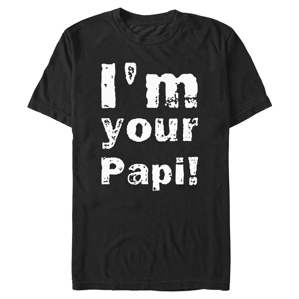 Image of Eddie Guerrero 100% Baumwolle Herrenhemd Oversized I'm Your Papi Grafik-Shirt Sommer Neu Damen Y2k Bestseller O-Ausschnitt Retro T-Shirt