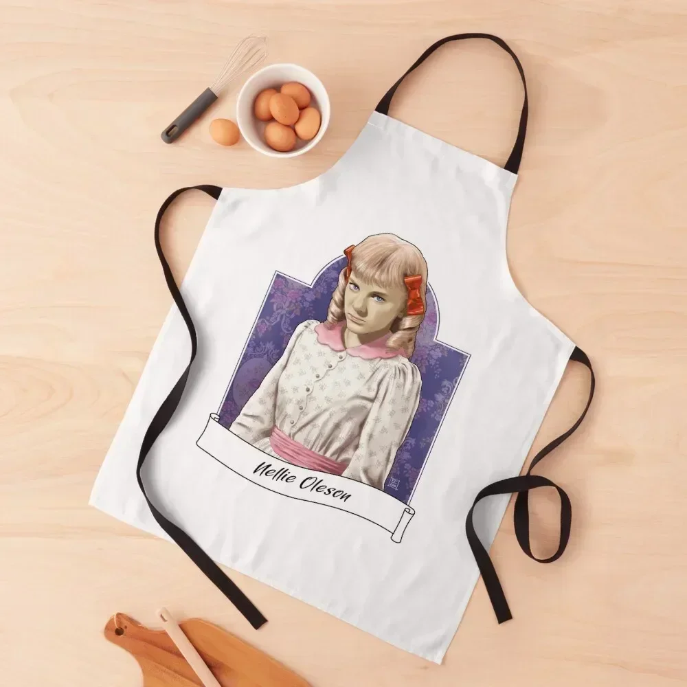 

Miss Nellie Oleson Apron for women with pocket Women's Dress Kitchen Things And For Home painting Apron
