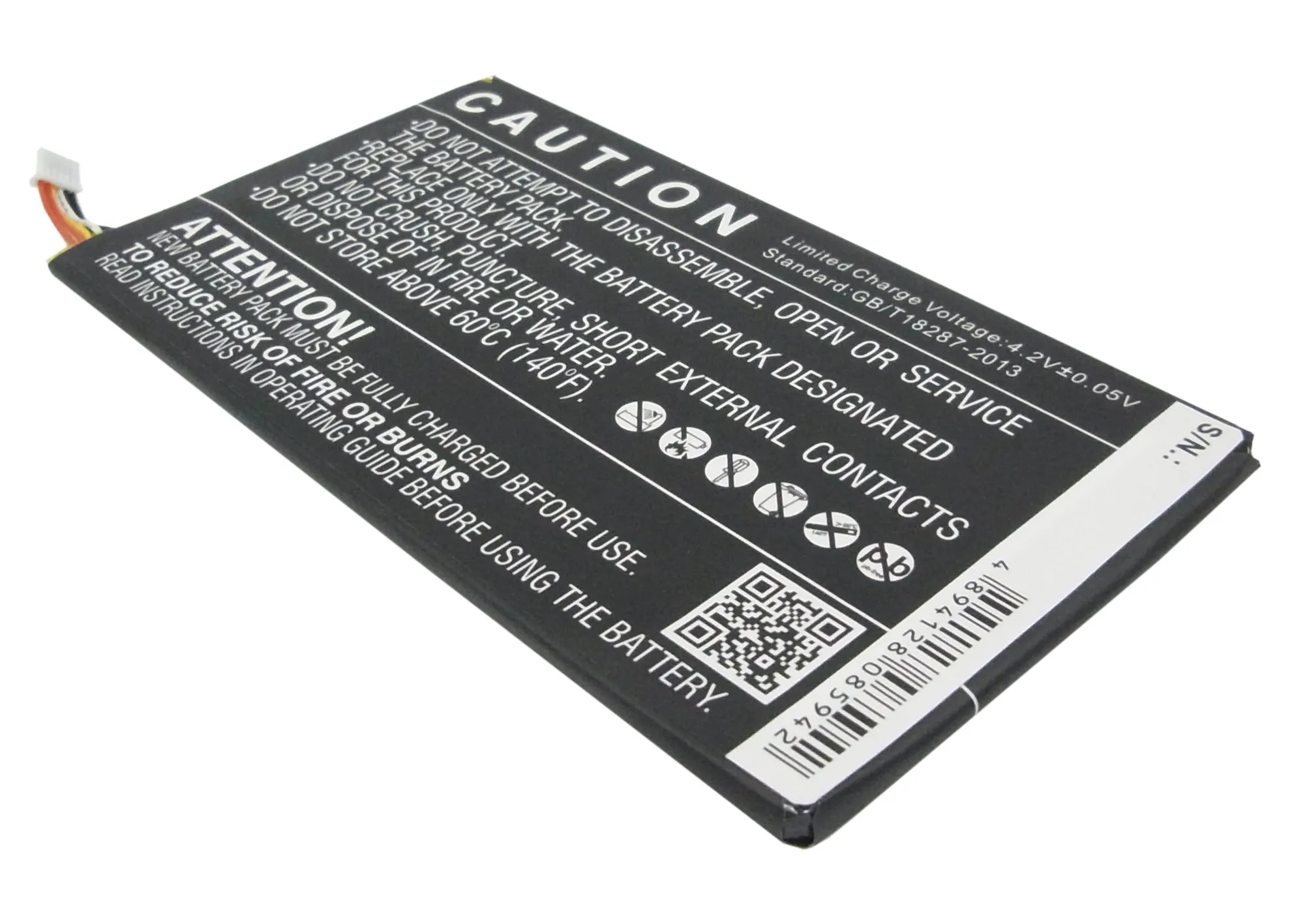 Batería de repuesto CS para Dell Venue 7, Venue 8, Venue 7 3740, Venue 8 3840, Venue 8 3830, Venue 8 T02 PN:P706T 4100mAh / 15.17Wh