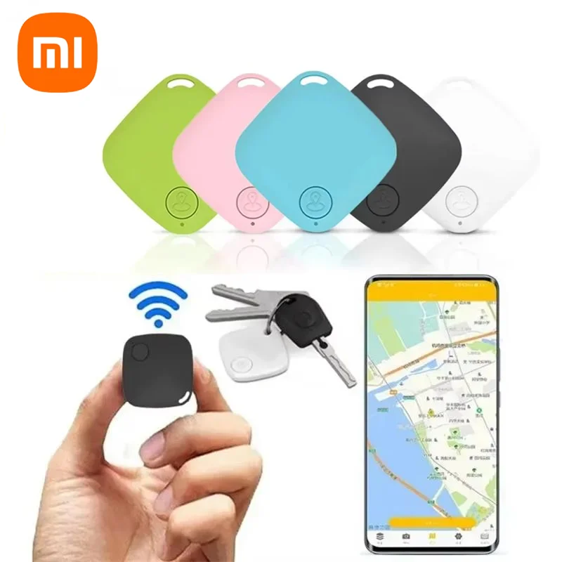 XIAOMI Mini rastreador Bluetooth 5,0, dispositivo antipérdida, bolso redondo para mascotas y niños, seguimiento de billetera, localizador