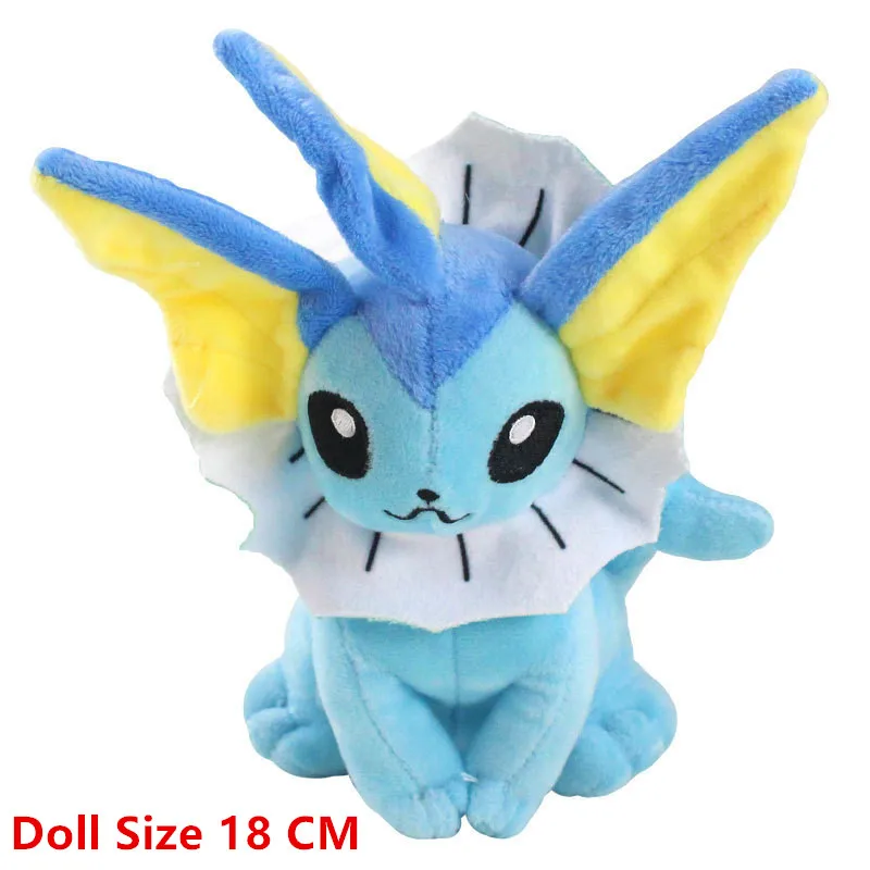 18-24Cm Pokemon Plüsch Cartoon Anime Figur Sylveon Vaporeon Espeon Gefüllte Puppe Hohe Qualität Pet Plüsch Modell Für kinder