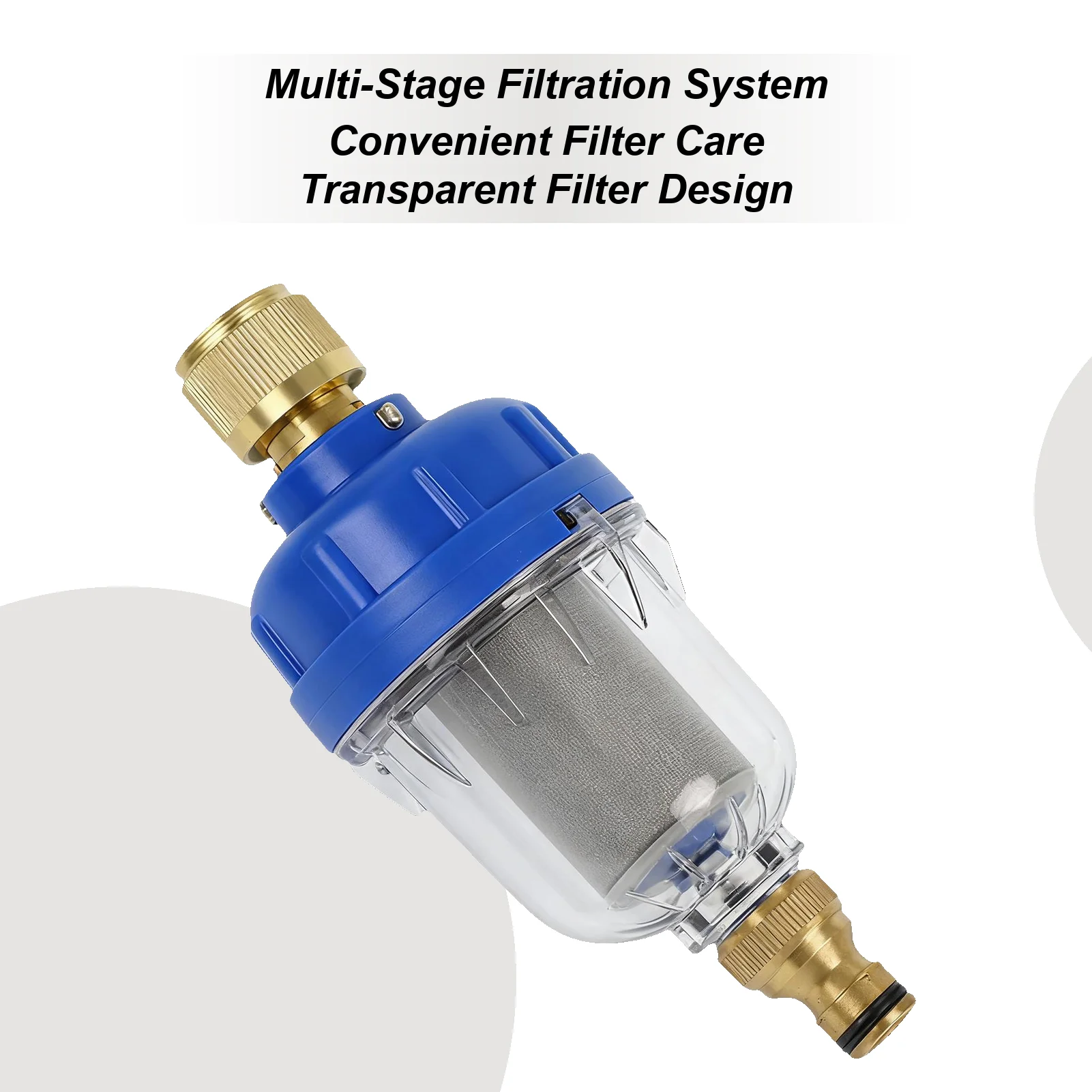 تصفية المياه ل Rv تركيب سريع صنبور تنقية التخييم في الهواء الطلق صنبور الشوائب تصفية للسفر مقطورة قافلة