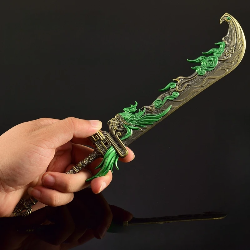 Naraka: Bladepoint-Spielmodell, Kunsthandwerk, Dekoration, Drache, Spatz, breites Messer, Ganzmetall-Spielzeug, Desktop-Ornament, Dekorationen, Geschenke