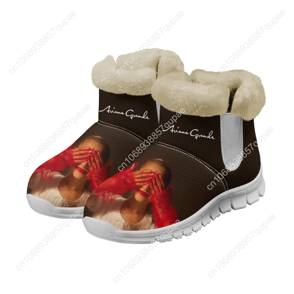 Ariana Grande Snow Boots Singer Mens Womens Shoes Keep Warm High Quality Casual Lightweight Couple Sports Custom Sneakers