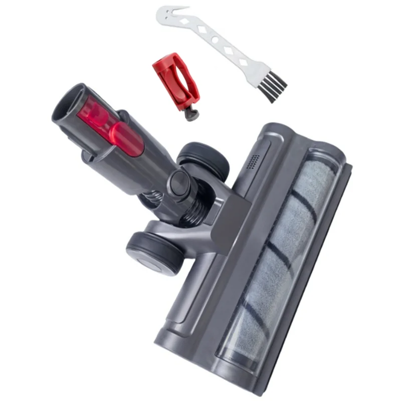 

A02F-For Dyson V7 V8 V10 V11 V15 Vacuum Cleaner Attachment Soft Roller Brush Head With LED Dust Lights With Switch Lock