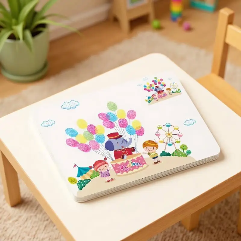 Ensemble de jouets éducatifs Montessori pour peinture au doigt, coloriage créatif et Doodle, cadeau pour enfants