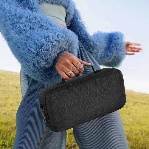 Imagen 2 del producto Estuche de transporte rígido de EVA, bolsa de almacenamiento resistente al agua con correa para el hombro y asa para Bose SoundLink Max, altavoz portátil