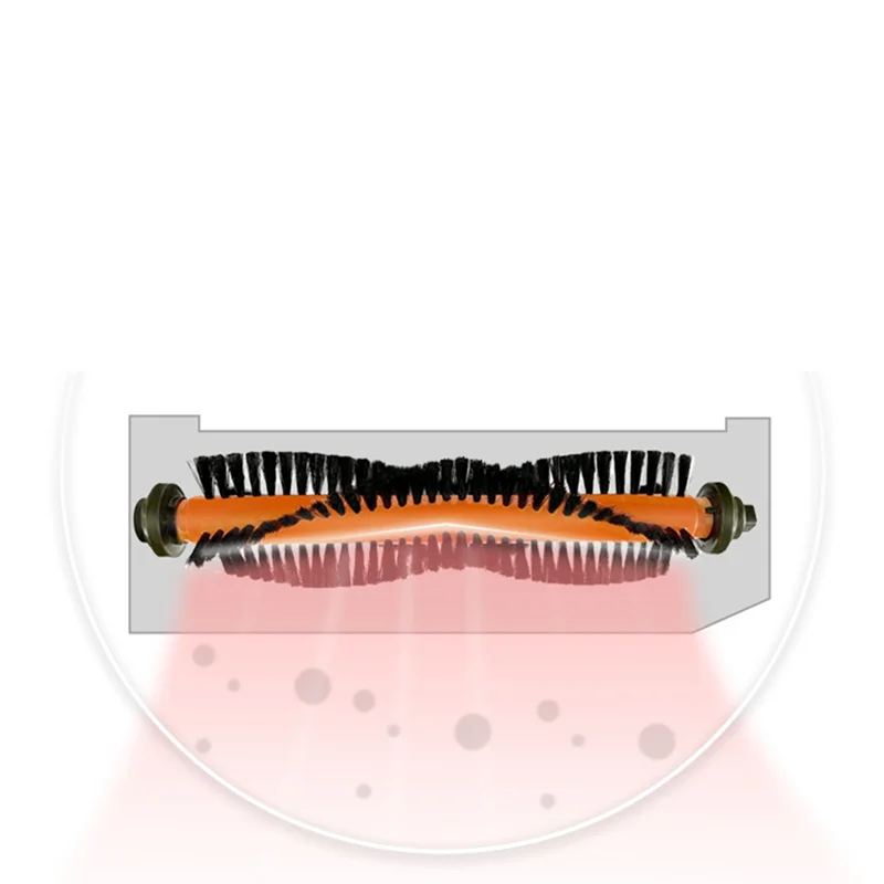 UPCAN Rowenta Tefal 20 40 RG6825 ISWEEP X3 로봇 진공 청소기 예비 부품 교체 액세서리 용 A01V-2PCS 메인 브러시