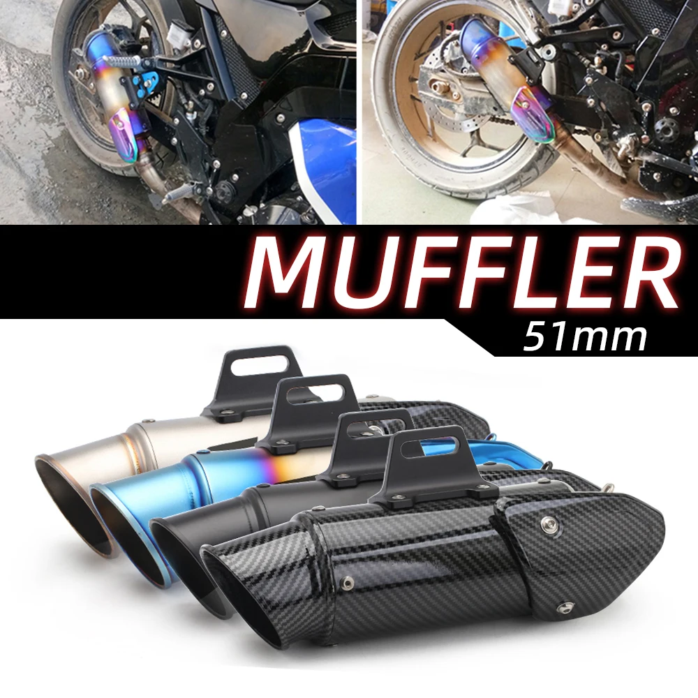 

High Performance Universal Muffler Motorcycle Exhaust FOR Z400 ZX6R R3 MT03 Z900