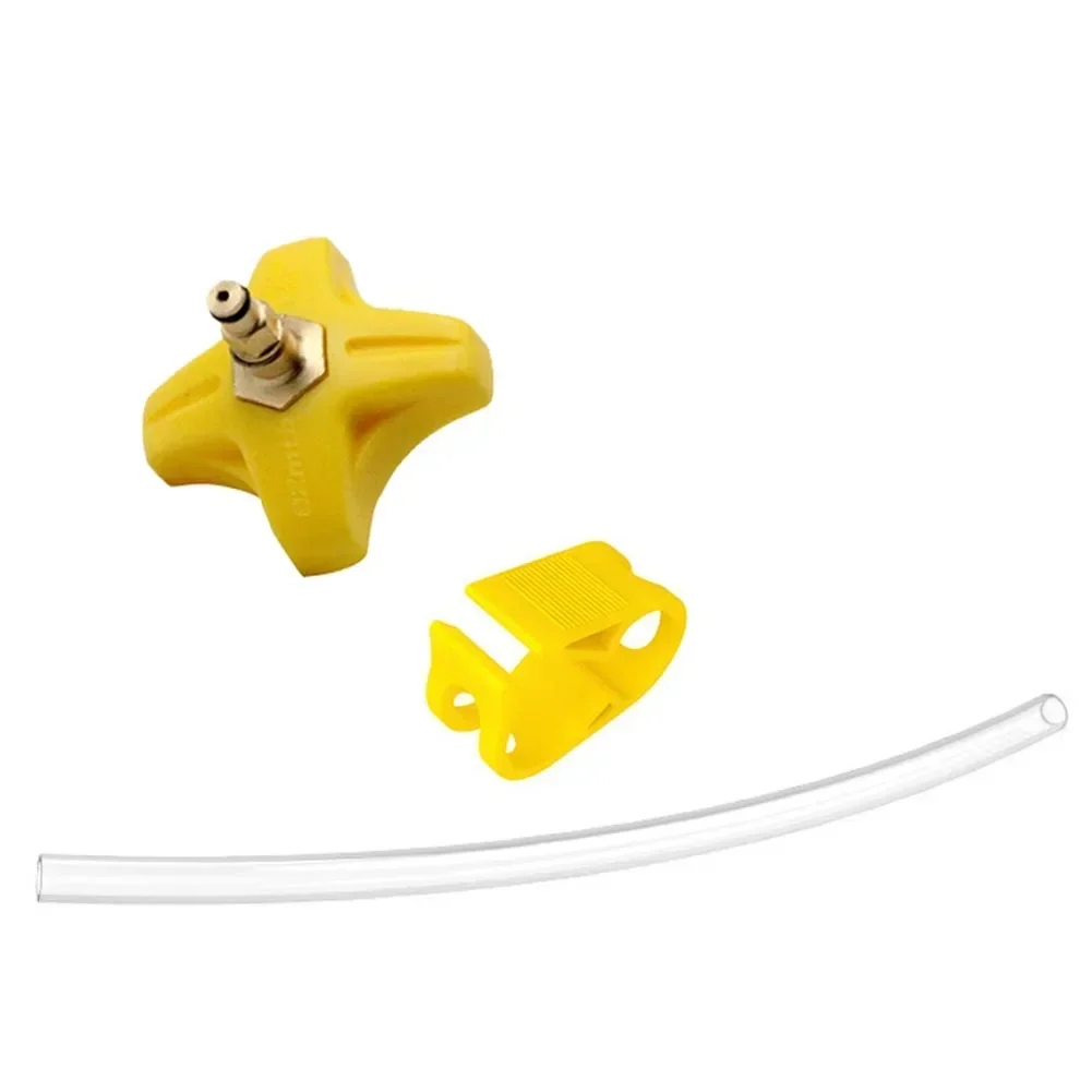 Adapter Bike Tool Yellow Bicycle Brake Bleed Bleeding Connector DOT Oil Disc Dedicated Easy To Use Edge Adapter