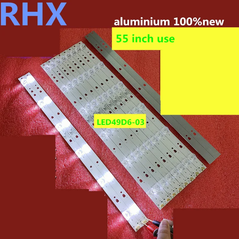 12piece/lot  for 49 inch use  LCD TV backlight bar FD4951A-LU G49Y 49U1  LED49D6-03(A)   30349006203  LED49D6  aluminium 100%new