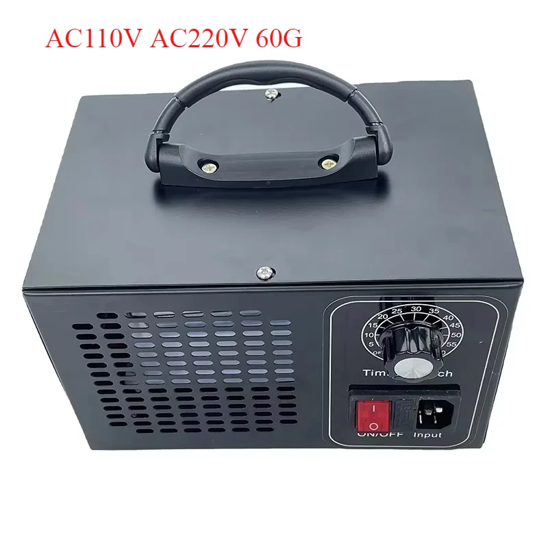 Ozone Machine Stainless steel Ozone Generator Ozonator 60g AC110V AC220V with US EU plug