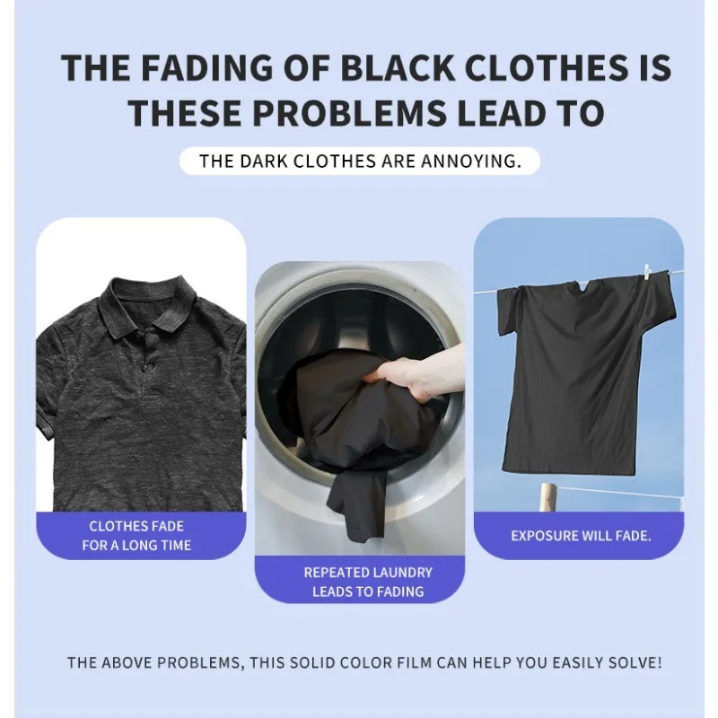 Black Laundry Sheets for Dark Clothes, Color Enhancing