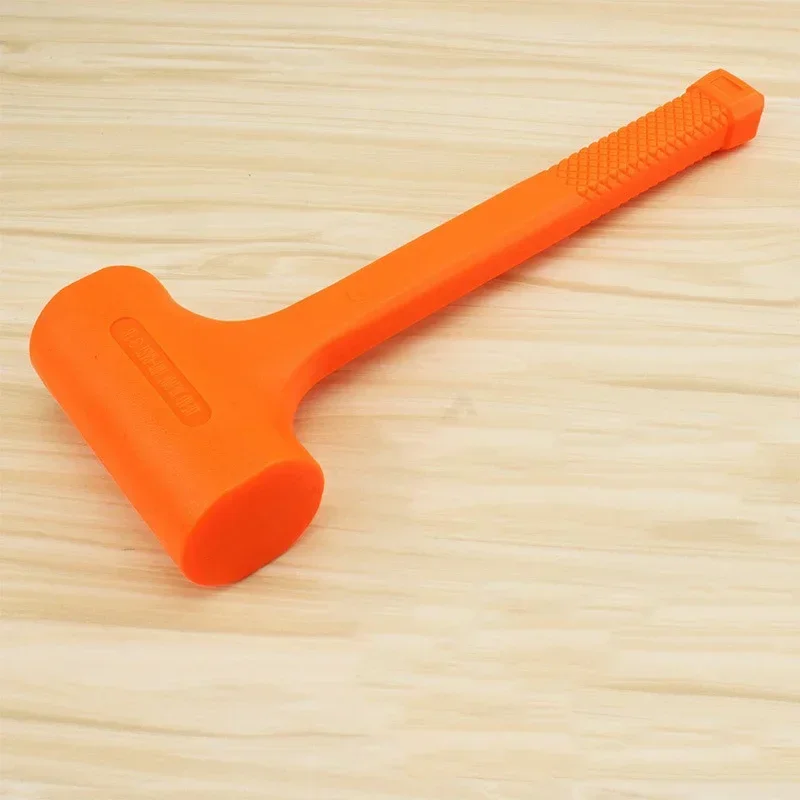 

New Type Multifunctional 0.5-4LB Tool Hammer Orange Mallet Soft Elasticity Rubber Flooring No Unicast Install Hammer Wood Tool