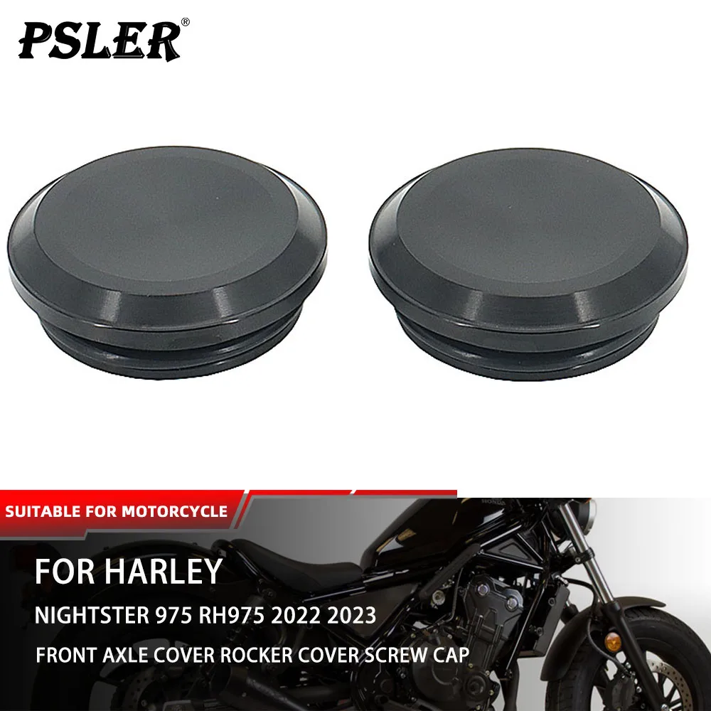 

Motorcycle Accessory Front Axle Cover Rocker Cover Screw Cap For Harley Nightster 975 RH975 2022 2023 Swingarm Pivot Bolt Cover