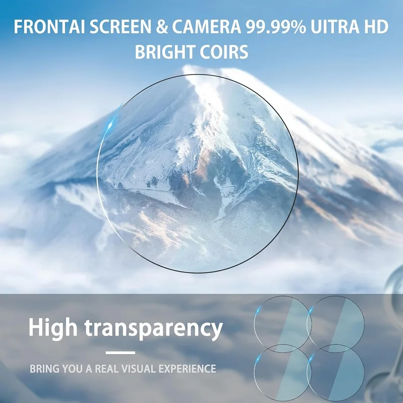 5 Stück Displayschutzfolie für Garmin Approach S70 47 mm/Approach S70 42 mm Smart Watch, gehärtetes Glas, kratzfeste Schutzfolie