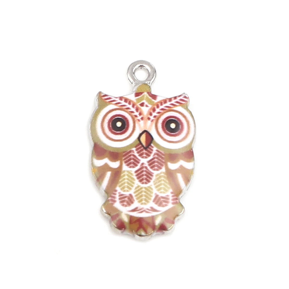 10PCs Cute Halloween Owl Charms For Jewelry Making Colorful Enamel Zinc Based Alloy Animal Pendant Necklace Earrings DIY Finding