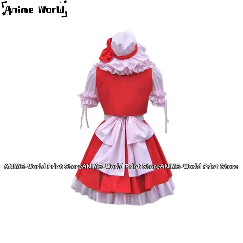 Anime Game Touhou Project Flandre Scarlet Cosplay Kostuum Pruik Rode Prinses Rok Lolita Vrouw Sexy Kawaii Verjaardagsfeestje Pak