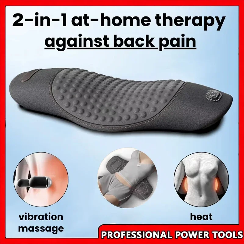 

Waist Pillow Back Massage Protection Pad Massage Lying Flat Waist Relief Waist Support Heating Vibrating Back Massager