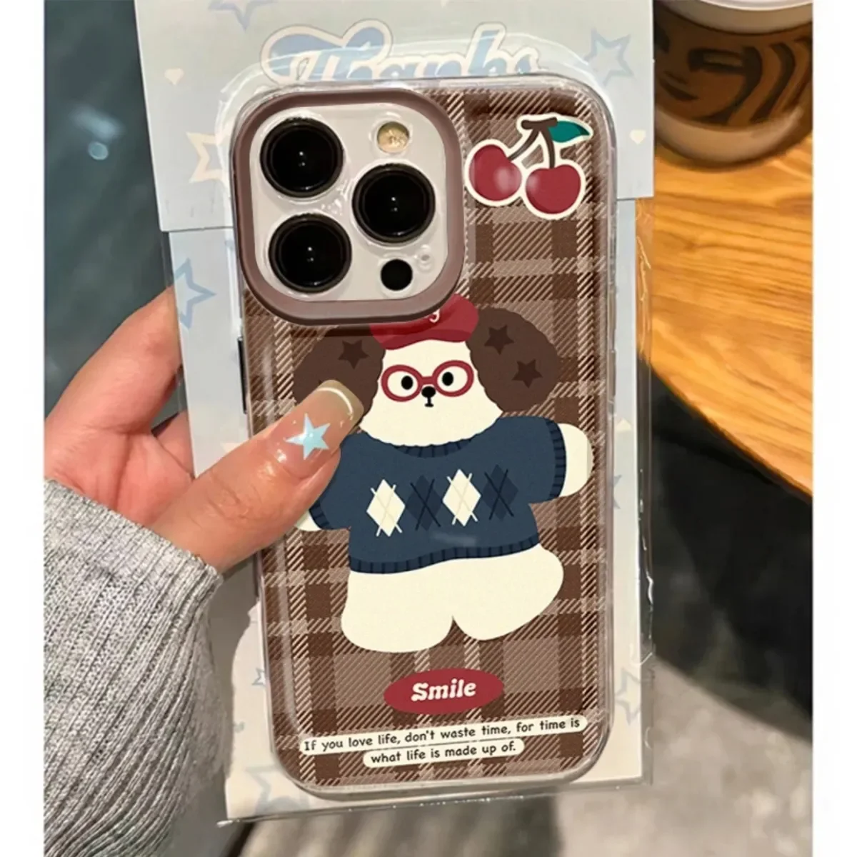 SEIRASSIM cute cartoon dog soft phone case for iphone 16 pro max 15 plus 14 13 11 12 back cover for iphone xr xs x 7 8 SE2 shell