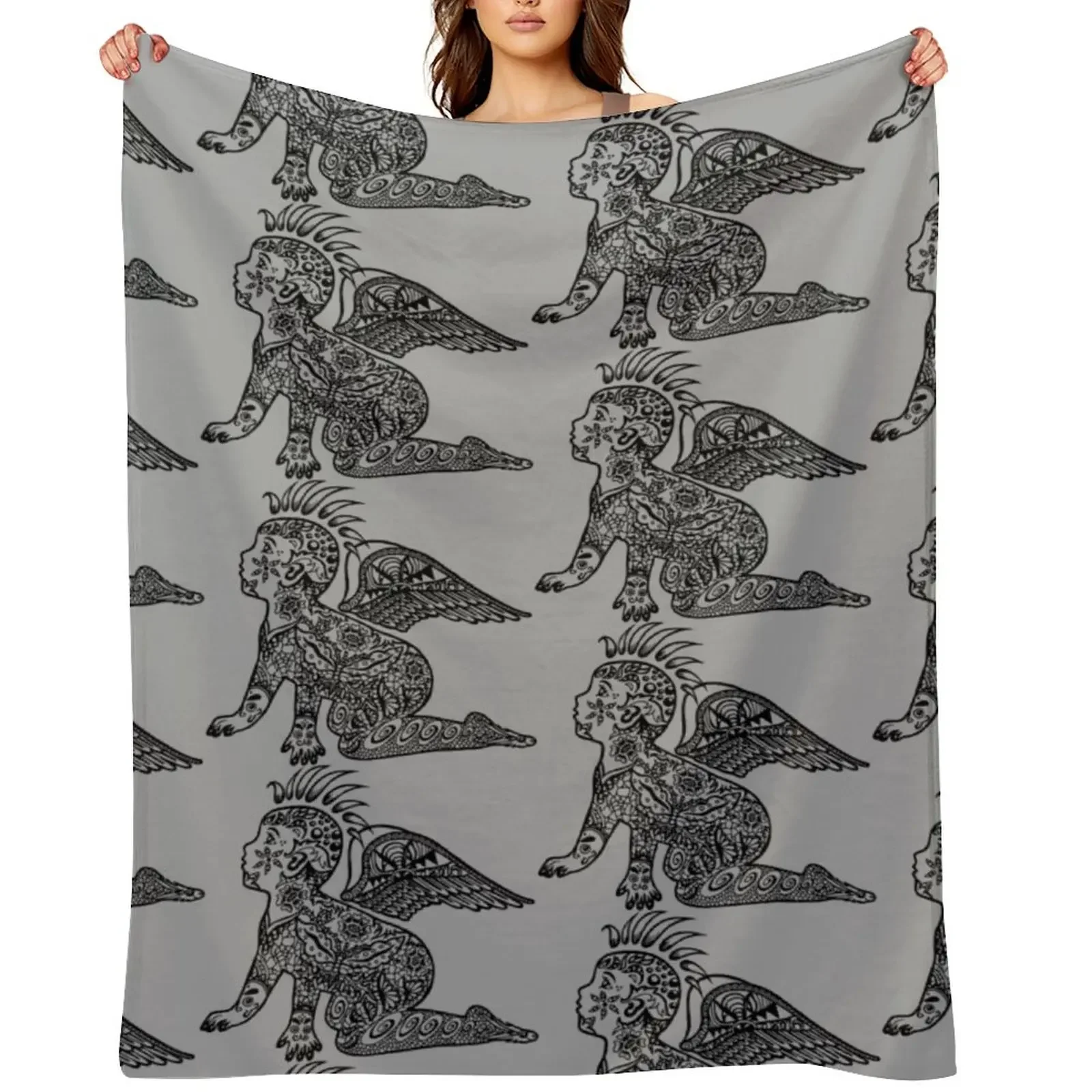 

Punk Angel Throw Blanket Fashion Sofas Moving valentine gift ideas Weighted Blankets