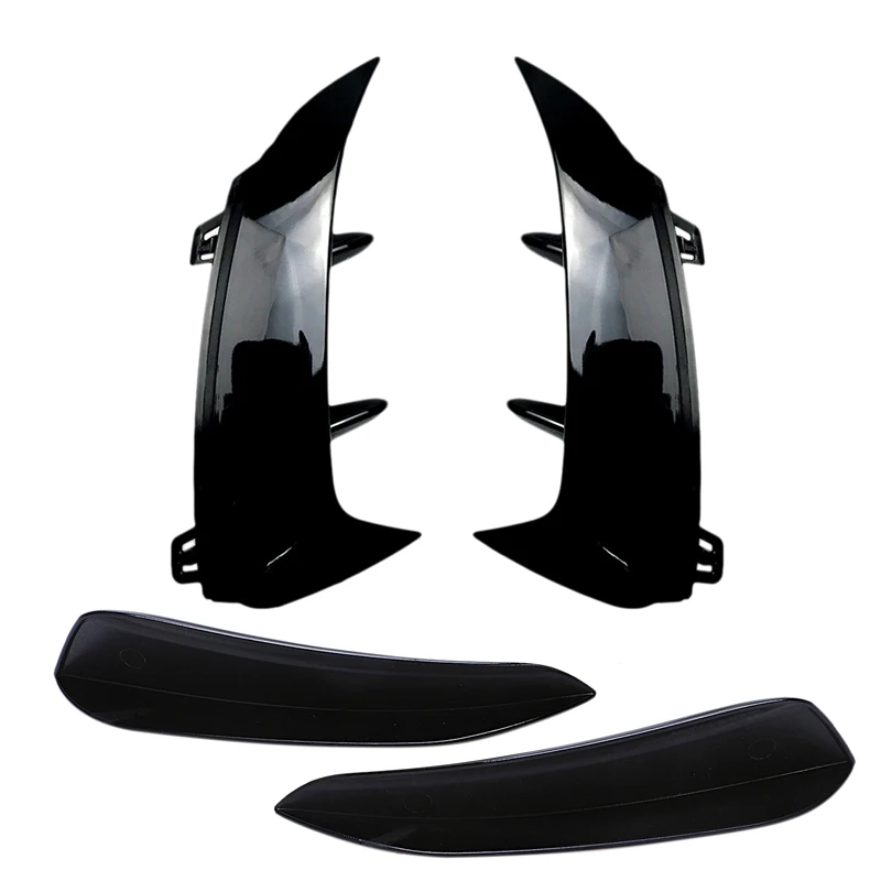

4Pcs For Mercedes Benz A Class W177 A180 A200 Car Parts: 2 Pcs Car Rear Bumper Fender & 2 Pcs Car Front Bumper Spoiler