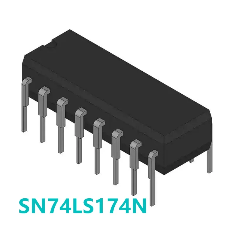 1 pçs sn74ls174n 74ls174 gatilho chip inserção direta dip16