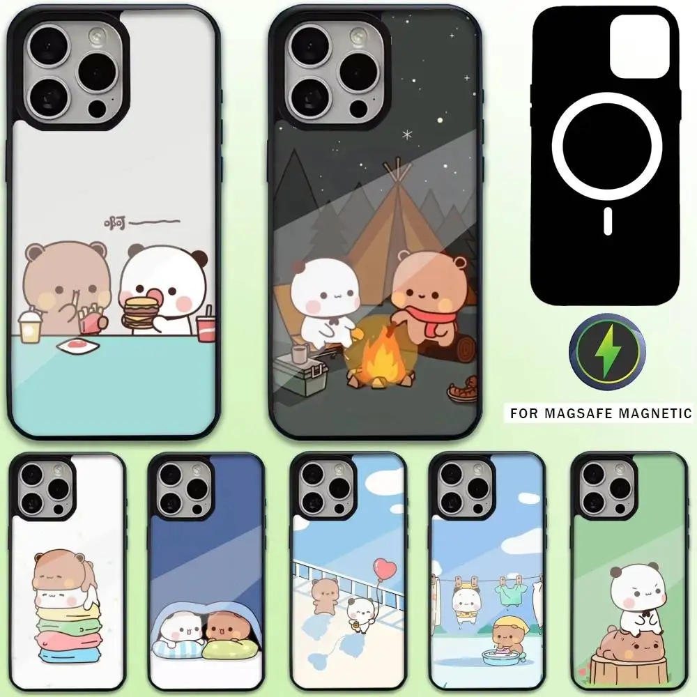 

Cartoon B-BUBU Cute D-DUDU Phone Case For iPhone17,16,15,14,13,12,11 Plus,Pro Max Magnetic For Magsafe Wireless Charging