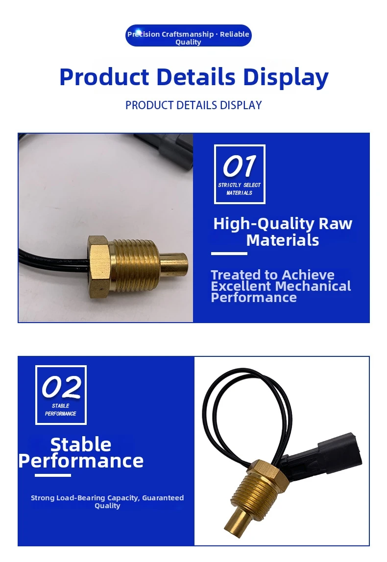 Water Temperature Sensor 244-3106 For CAT Construction Equipment 414E 428D 336D 320C Loader-Engine Cooling System Part