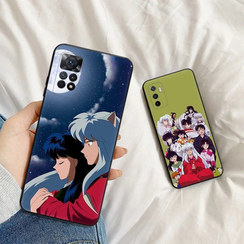 Silicone Soft Phone Case for Redmi Note 11 Pro 5G Note10 11S 10S 10A 10 Cartoon Inuyasha Sesshomaru Xiaomi 11 Lite 11T 10T Cover