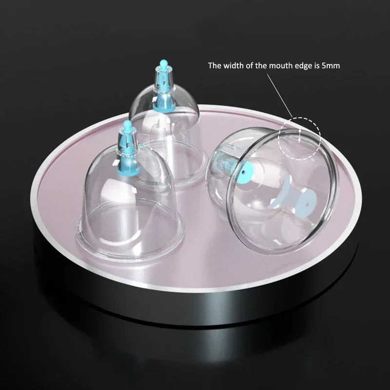 Cupping Therapy Set Vacuum Suction Cup with Pump Massage 5 Cans Cupping Cups for Cellulite Body Acupuncture Massager Health Care