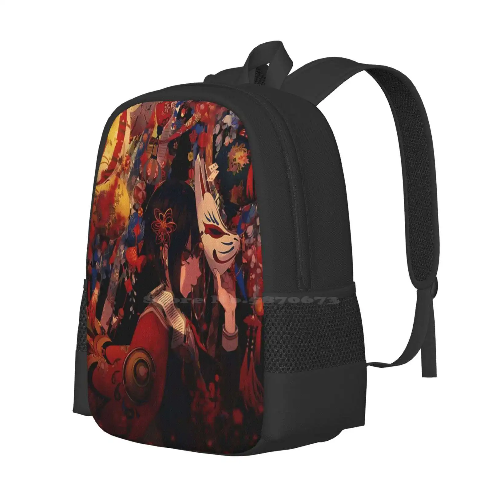 Fox Goddess Bag Backpack For Men Women Girls Teenage Anime Manga Hiiragi Kagami Tsubasa Fox Higurashi No Naku