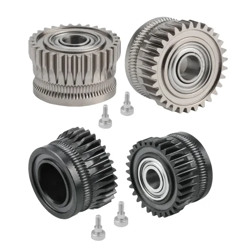 CR K1C Extruder K1 Gear All Metal Filament Drive Gear for Creality K1 Max Nickel Plated DLC Coating 3D Parts High Hardness Wear