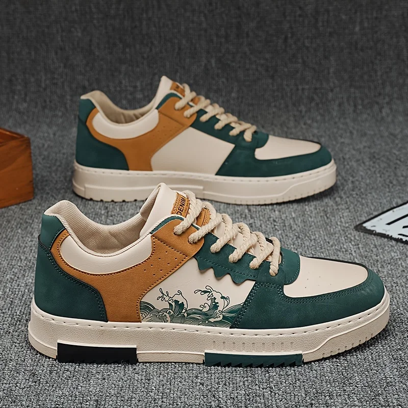 Nuevos zapatos de tablero retro para hombres, zapatos deportivos casuales de gran tamaño, zapatillas transpirables de moda, adecuados para actividades al aire libre