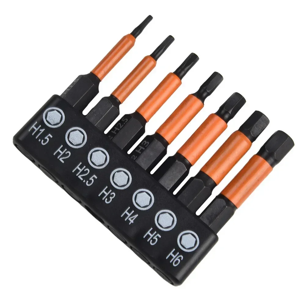 13 stücke 50mm Magnetische Sechskantschlüssel Bohrer Set Schraubendreher-bits 1/4 Hex Schaft Für T10-T40 H1,5-H6 stick Bohrer Hand Werkzeug