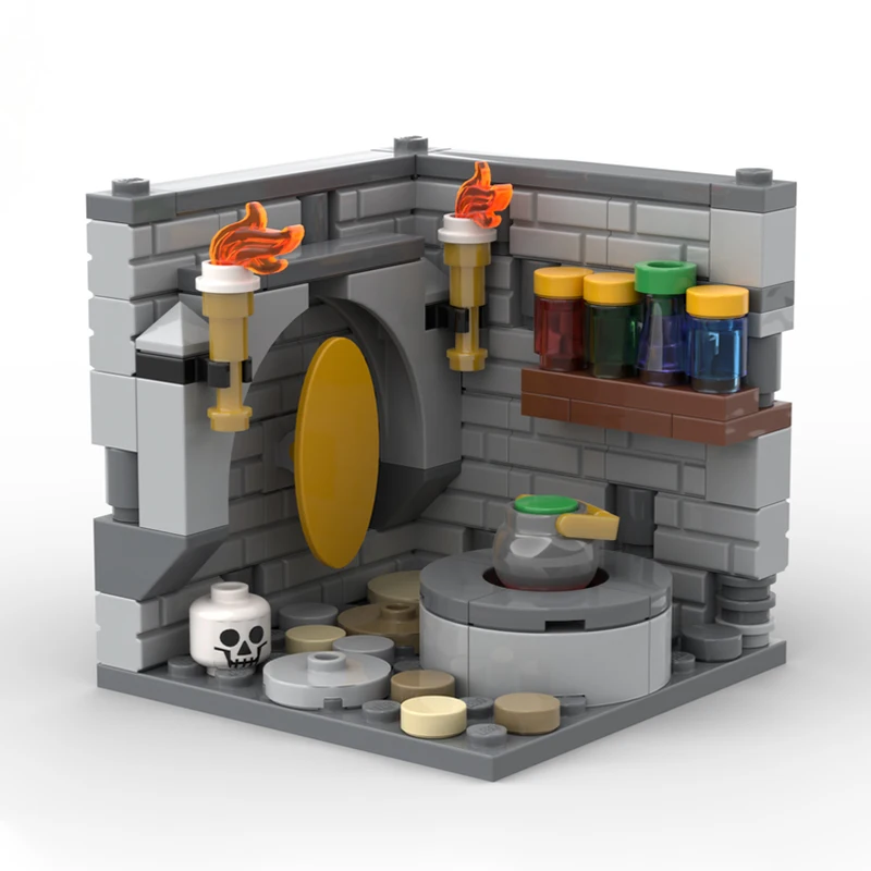 

337 шт. MOC Disneyes сказка миниатюрные сцены зачарованный замок диорама DIY модель строительные блоки игрушки на день рождения подарок