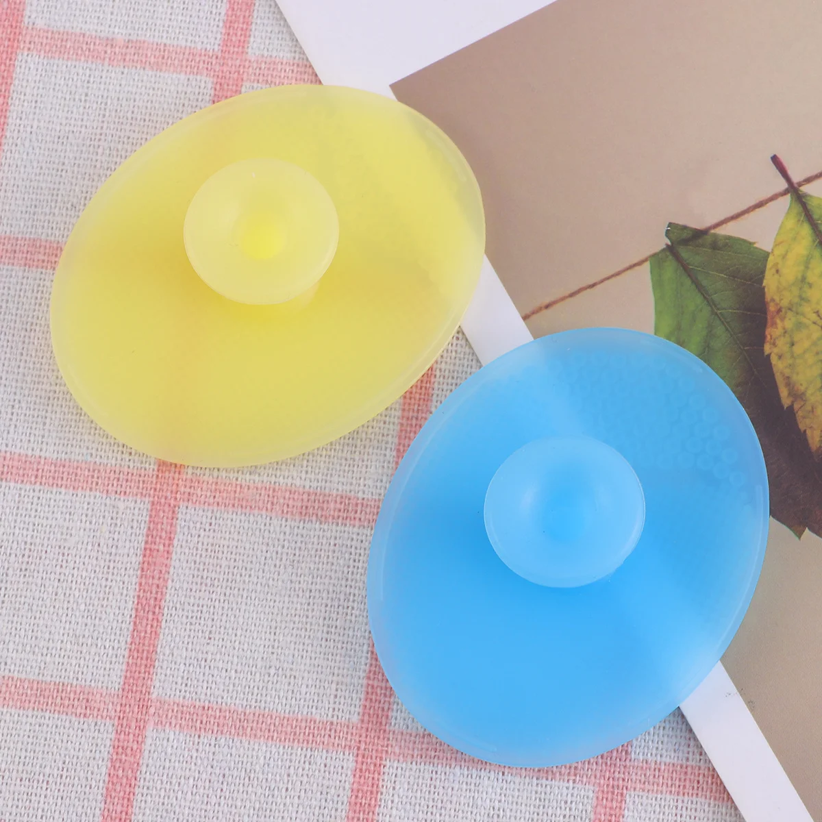 

2pcs Silicone Face Cleanser Facial Scrubber For Sensitive Skin Non-Slip Handle Reusable Skincare Tool All Ages Daily Use Gentle