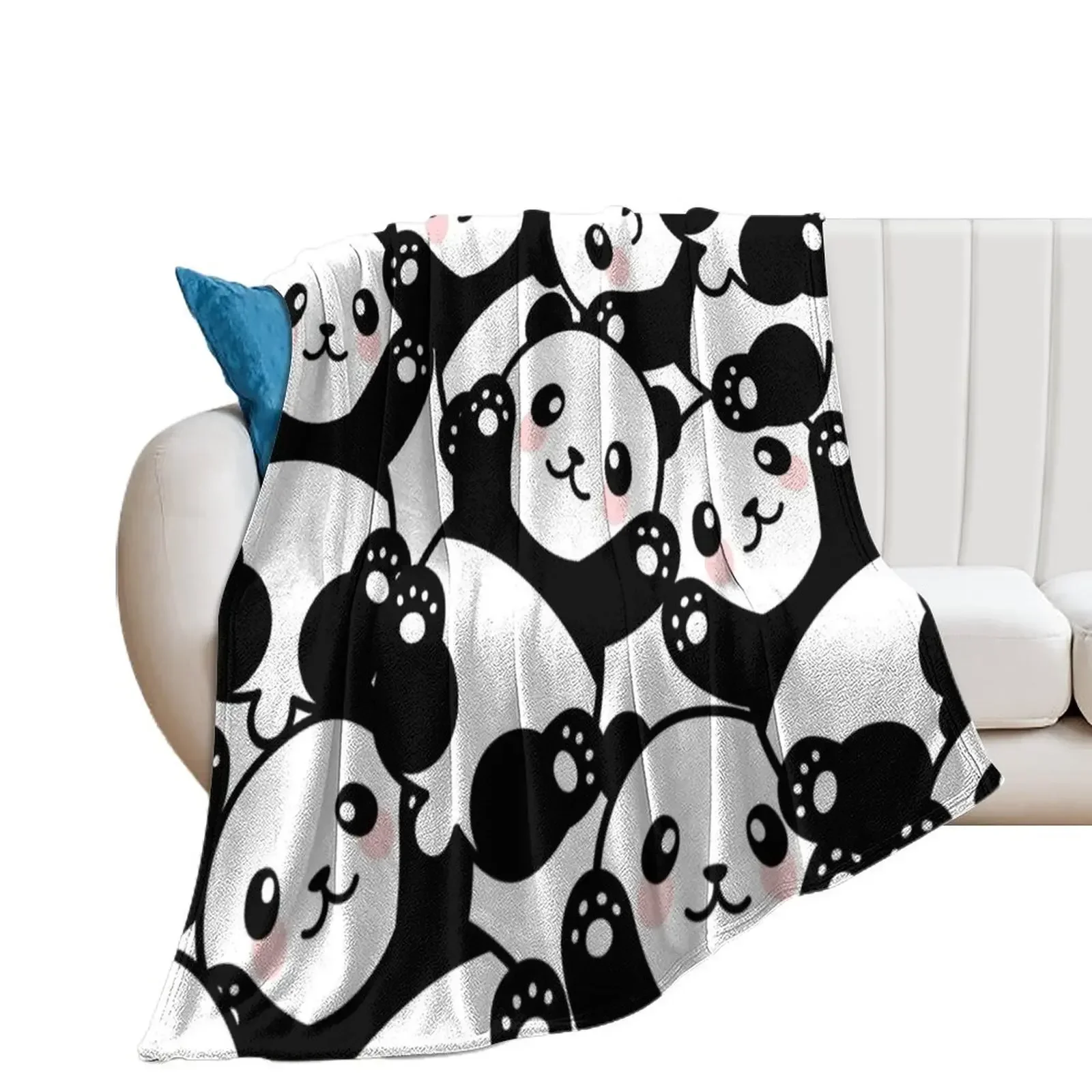 

pandas Throw Blanket Soft Plaid blankets ands decorative Quilt Blankets