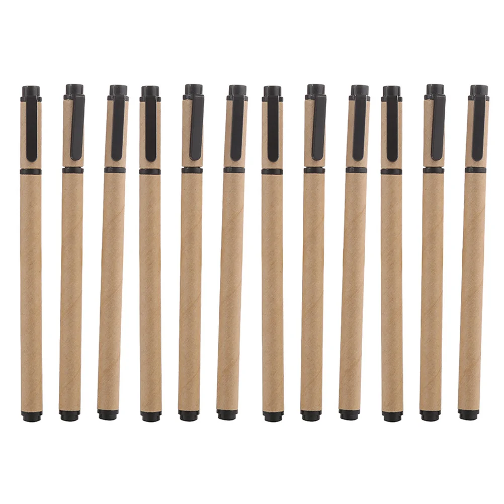 12 pcs Gel For Students Pens Gel Pen For Students Practical Writing Stationery Pen Stationery Ink Pens