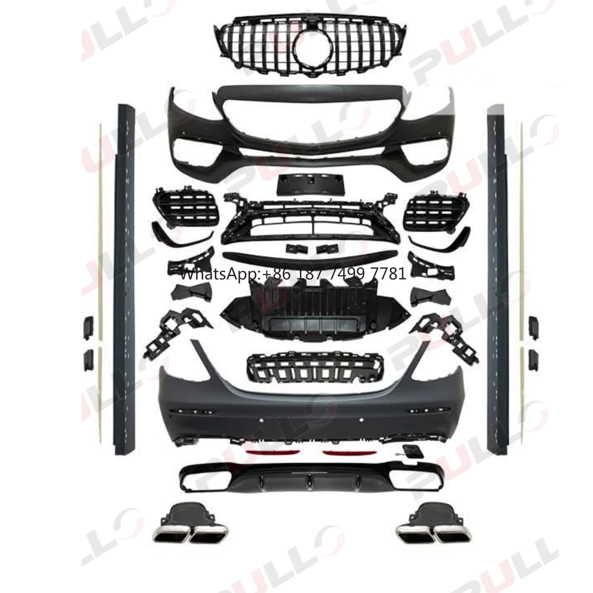 

Высококачественные автомобильные бамперы, комплект кузова из АБС-пластика для . Обновление E Class W213 (2016-2020) до Bodykit E63S