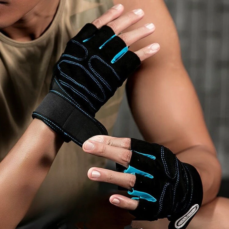 Gym Gloves Fitness Weight Lifting Gloves Body Building Training Sports Exercise Cycling Sport Workout Glove for Men Women M/L/XL