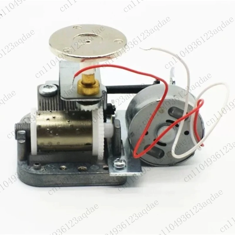 DIY Handmade electric music box movement 3.0V electric motor + 24mm rotating small turntable