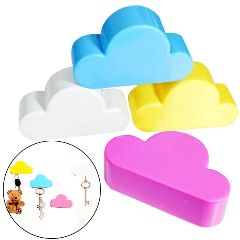 Creative Home Storage Holders Key Holder Hanger Cloud Shape Magnetic Magnet Keychain Holder Wall Decor Gift Magnetic Hooks