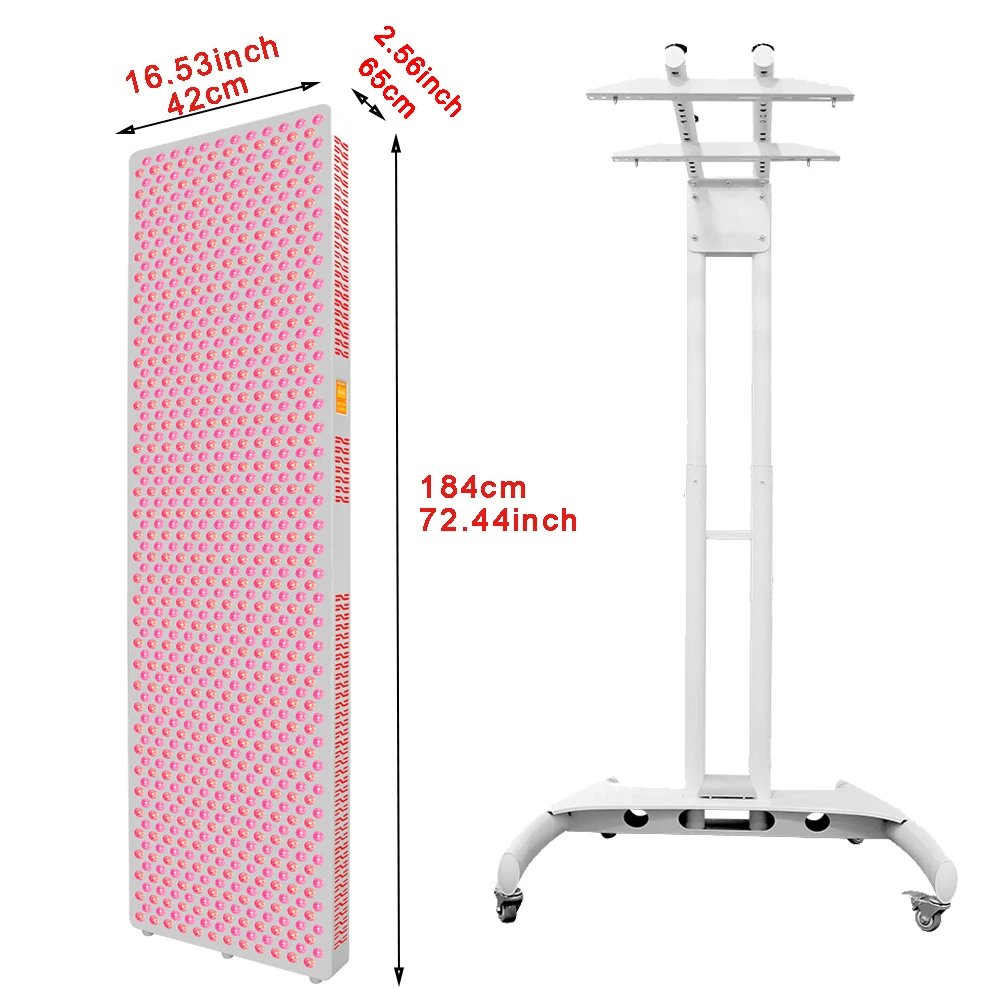 Fabrik anpassen 630,650,660, 670, 810, 830, 850,1060 nm Ganzkörper-Infrarot-LED-Lichttherapie-Panel-Lampe zur Schmerzlinderung