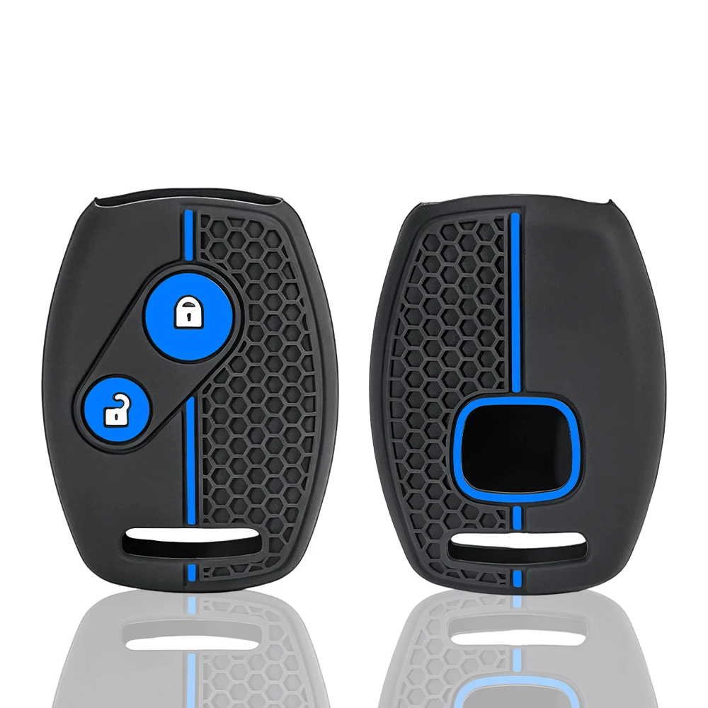 Silicone Remote Control Key Cover Case For Honda Civic Fit CRV SRV FRV Chord 7 Jazz Gr8 150 R Insight Car Accessories 2 Buttons