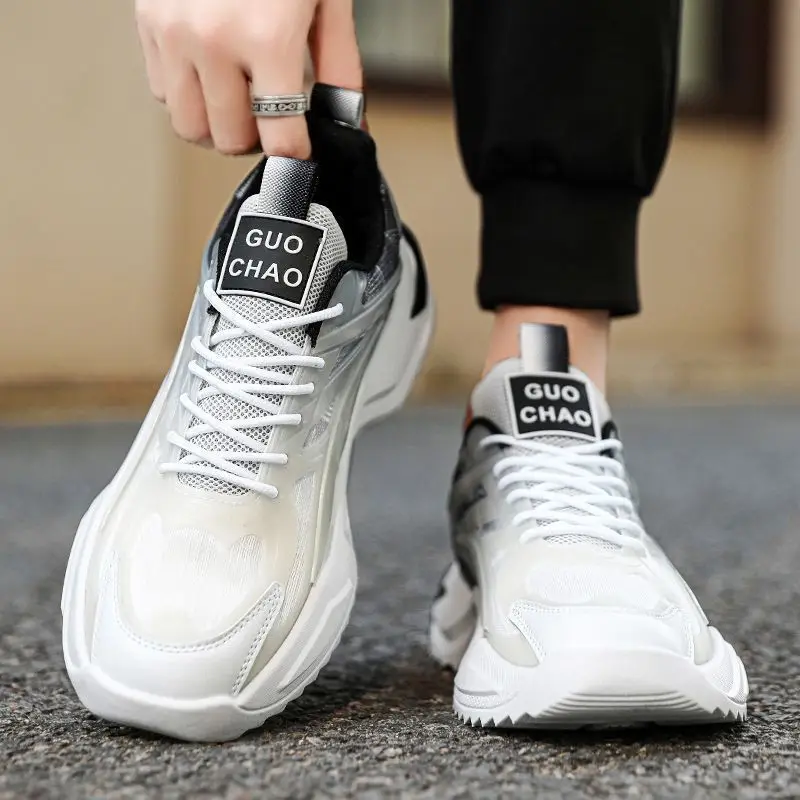 

Men's Mesh Dad Sneakers 2026 Spring New Breathable All Mat Casual Sports Daily Streetwear Youth Student Footwear