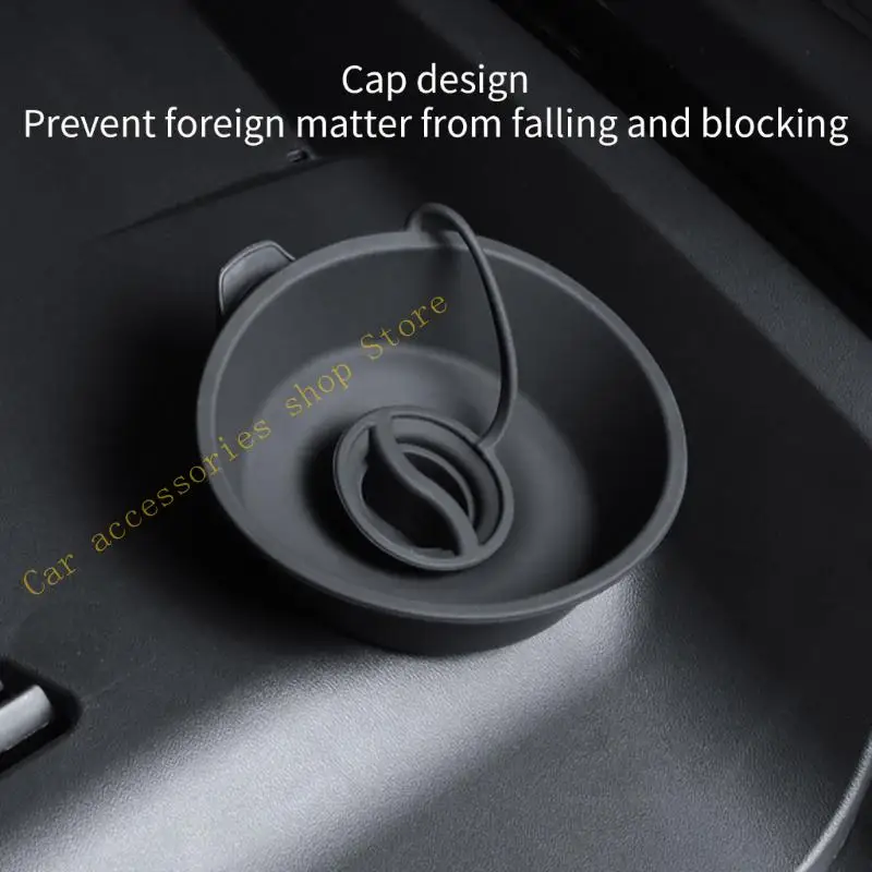 

T21E Convenient Glass Water Filling Port Funnel Net Compatible for Car 3/Y Owners Easily Fill Your Windshield Washer Fluid