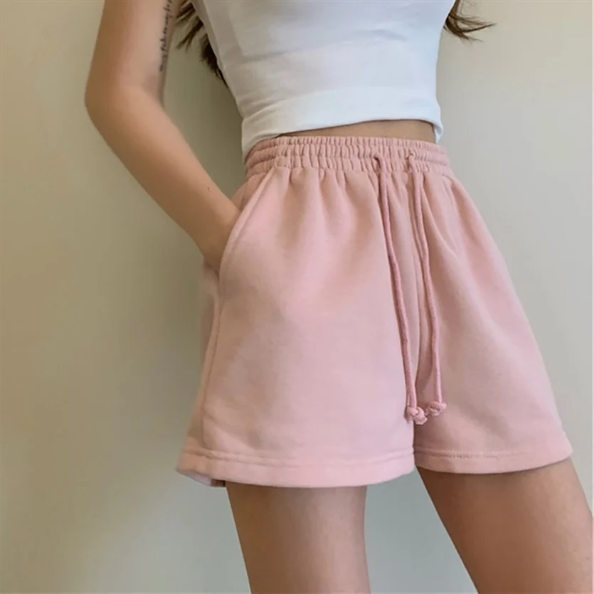 Shorts Women Summer Thin Outer Wear High Waist Loose Straight Slimming Casual Sweat pants Versatile Wide Leg A Word Pants