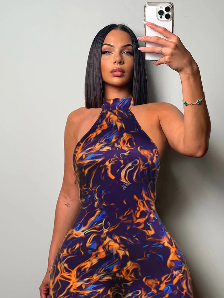 Nibber الصيف الاتجاه عارية الذراعين رومبير المرأة الرسن ضمادة ليوبارد طباعة صالح ضيق تمتد مثير محب النشاط تجريب Playsuits