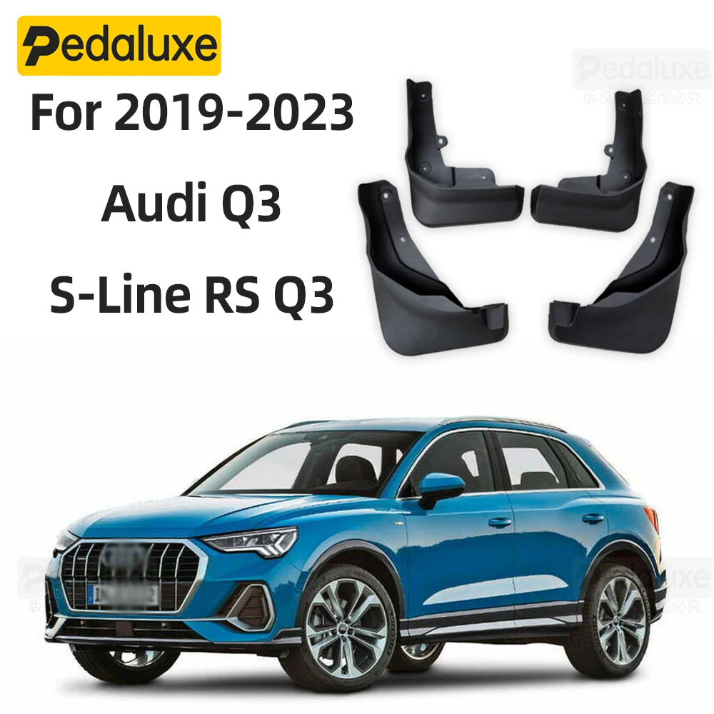 

Genuine New Molded Splash Guards Mud Flaps For 2019-2023 Audi Q3 S-Line RS Q3